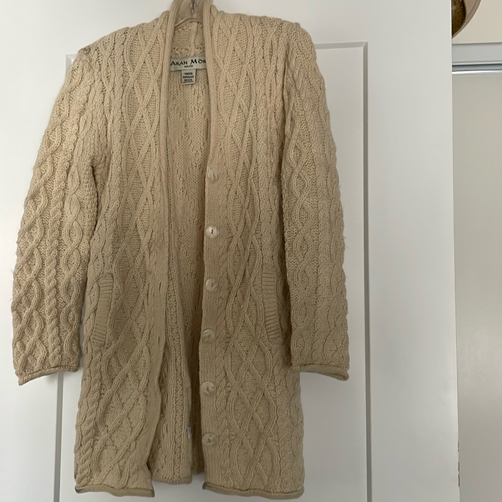 Fisherman knit cardigan